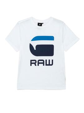 T-Shirt G-Star Raw Marca Branco para Menino