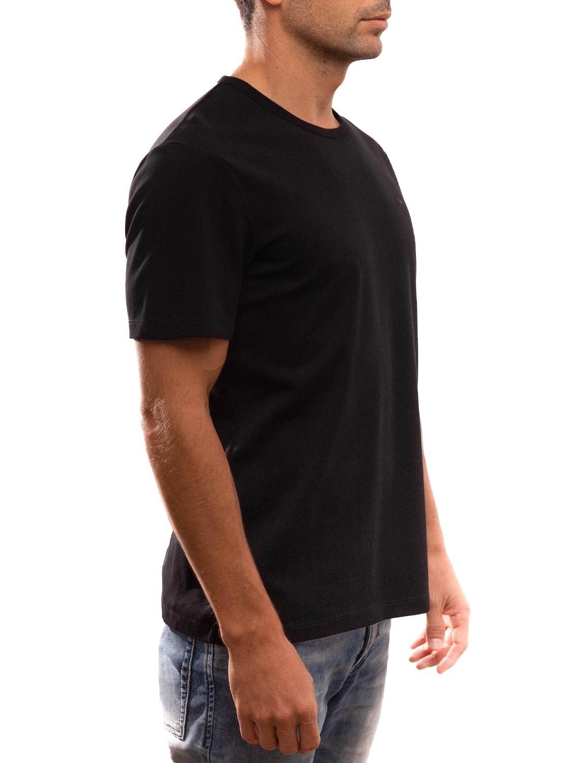 T-Shirt Klout Organic Premium Preto para Homem