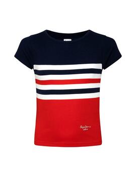 T-Shirt Pepe Jeans Sonyta Vermelho para Menina