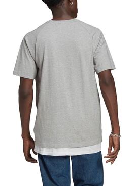 T-Shirt Adidas Tricol Tee Cinza para Homem