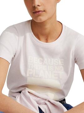 T-Shirt Ecoalf Grande B Rosa para Menina