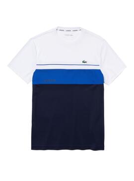 T-Shirt Lacoste Sport Respirável Azul Marinho Homem