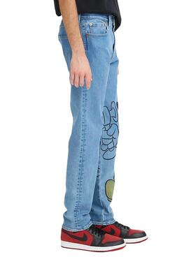 Calças Levis Disney 502 Indigo Azul para Homem