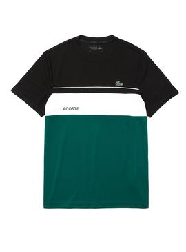 T-Shirt Lacoste Sport Respirável Verde Homem