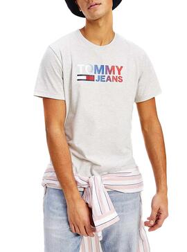 T-Shirt Tommy Jeans Color Corp Cinza para Homem