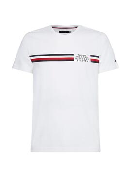 T-Shirt Tommy Hilfiger Corp Split Branco Homem