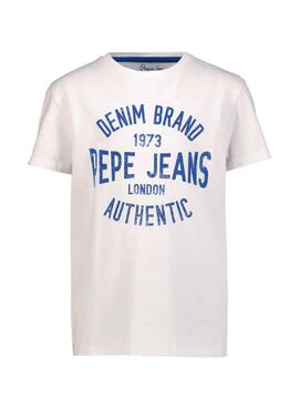 T-Shirt Pepe Jeans Branco Optic Branco para Menino