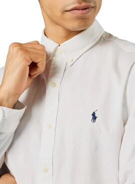 Camisa Polo Ralph Lauren Sport Long Branco Homem