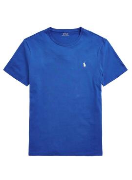 T-Shirt Polo Ralph Lauren Custom Fit Azul Homem
