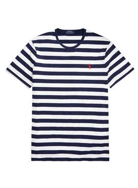 T-Shirt Polo Ralph Lauren Listras Azul Homem