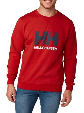 Sweat Helly Hansen Logo Suor Vermelho Homem