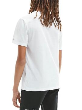 T-Shirt Calvin Klein Logo Tape Branco para Menino