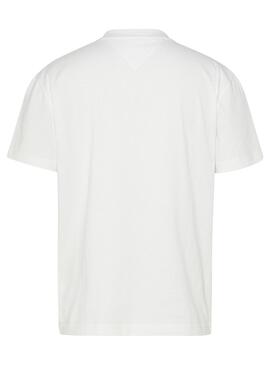 T-Shirt Tommy Jeans Timeless Branco para Homem