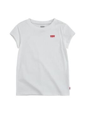 T-Shirt Levis Batwing Tee Branco para Menina