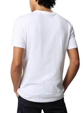T-Shirt Napapijri Sallar SS Branco para Homem