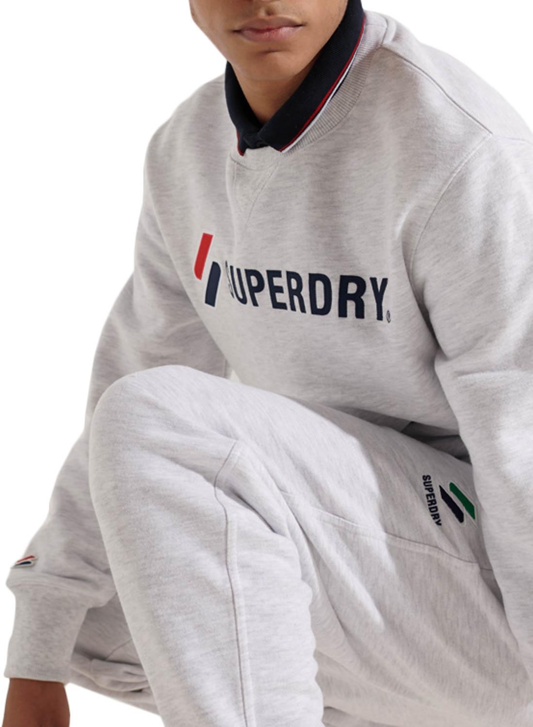 Sweat Superdry Sportstyle Cinza para Homem