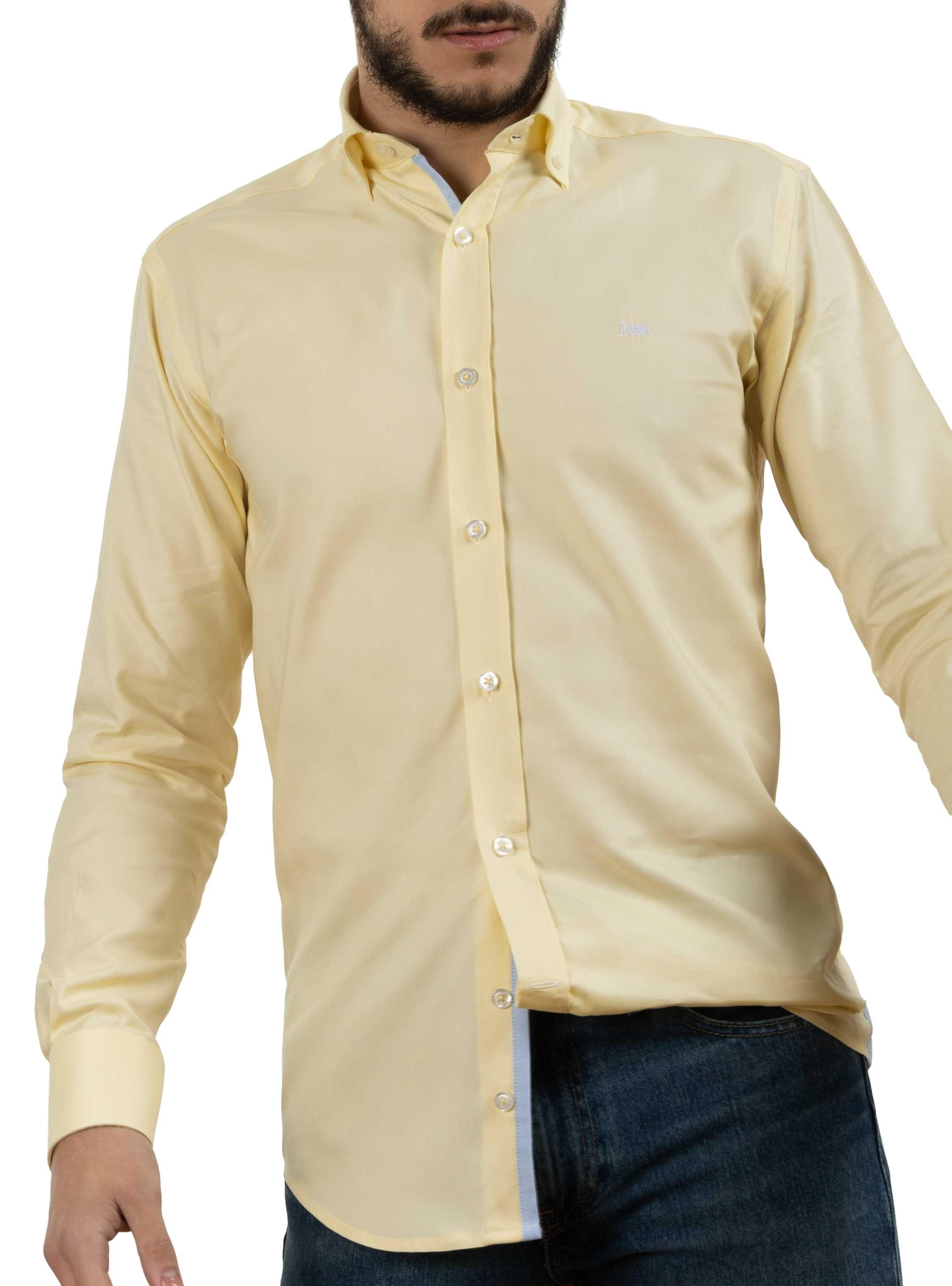 Camisa Klout Panama Amarelo para Homem