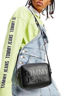 Bolsa Tommy Jeans Camara Bag Preto para Homem