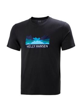 T-Shirt Helly Hansen Nord Graphic Preto Homem