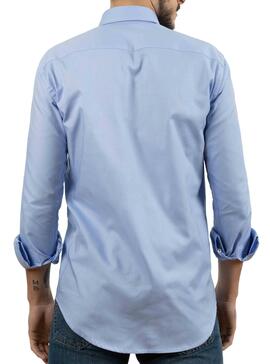 Camisa Klout Oxford Azul Claro para Homem