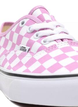 Sapatilhas Vans Authentic Checkerboard Rosa Mulher
