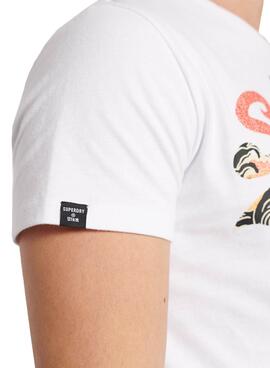 T-Shirt Superdry Itago Branco para Homem