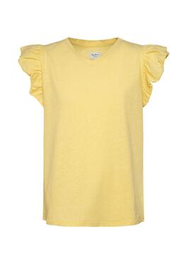 T-Shirt Pepe Jeans Eloisa Amarelo para Menina