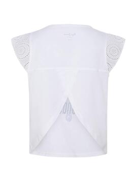 T-Shirt Pepe Jeans Paige Branco para Menina