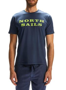 T-Shirt North Sails Cotton Azul Marinho Homem