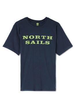 T-Shirt North Sails Cotton Azul Marinho Homem
