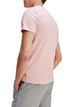 T-Shirt Tommy Hilfiger Cycle Chest Pink Homem
