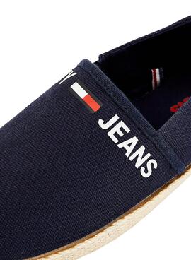 Espadrilles Tommy Jeans Logo Algodão Azul Marinho Homem