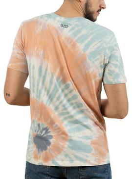 T-Shirt Klout Tie Dye Multicolor para Homem