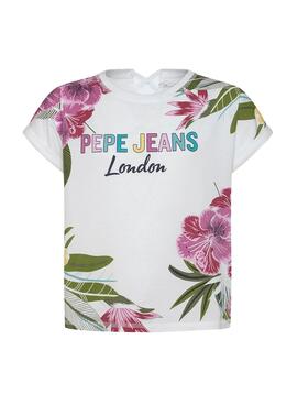 T-Shirt Pepe Jeans Fiona Branco para Menina