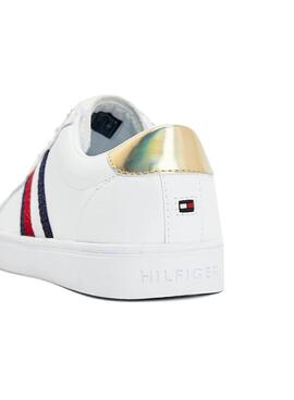 Sapatilhas Tommy Hilfiger Corporate Branco Mulher