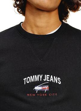 Sweat Tommy Jeans Timeless Preto para Homem
