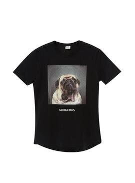 T-Shirt Gorgeous Cão preto Homem