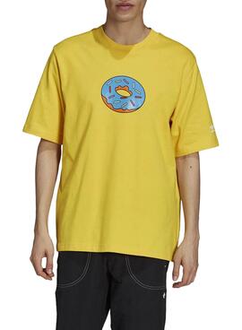 T-Shirt Adidas Simpsons Amarelo para Homem