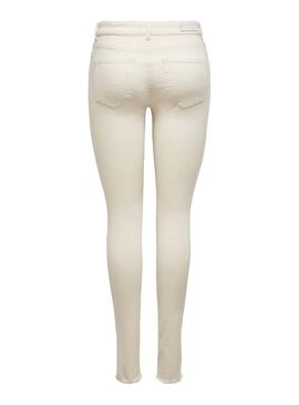 Jeans Only Blush Life Beige para Mulher