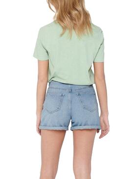 Short Only Phine Azul para Mulher