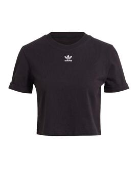 T-Shirt Adidas Crop Preto para Mulher