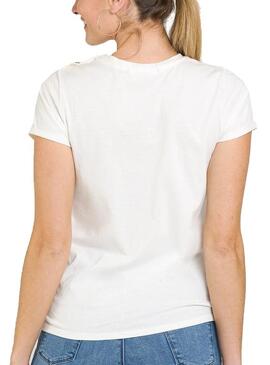 T-Shirt Naf Naf Colors Branco para Mulher