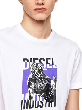 T-Shirt Diesel T-DIEGOS Branco para Homem