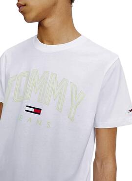 T-Shirt Tommy Jeans Shadow Branco para Homem