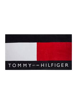 Toalha Tommy Hilfiger Logo Azul Marinho para Homem