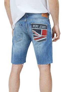 Bermuda Pepe Jeans Stanley Azul Claro para Homem