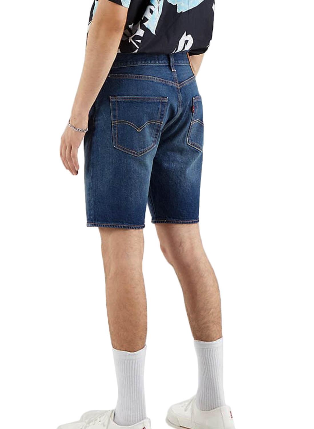 Bermuda Levis 501 Hemmed Azul para Homem