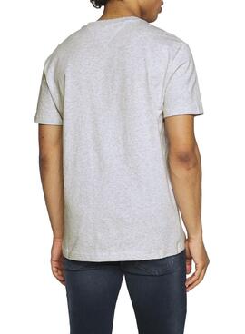 T-Shirt Tommy Jeans Timeless Cinza para Homem