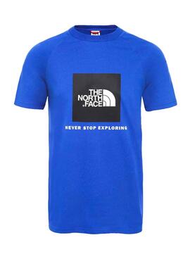 T-Shirt The North Face Red Box Azul para Homem