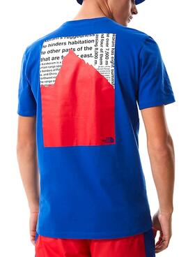 T-Shirt The North Face Tee K2RM Azul Homem